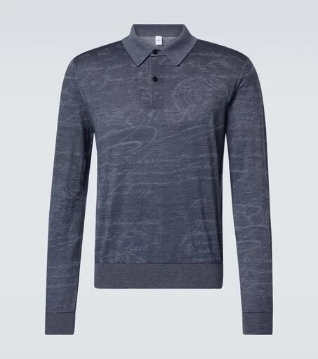 Berluti Wool-blend polo sweater 1