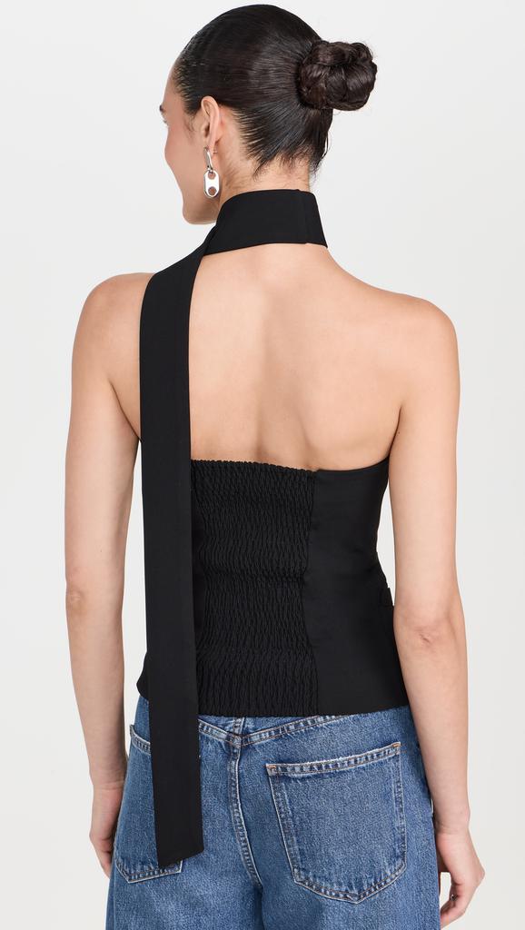 Pixie Market Mara Choker Neck Strap Button Top