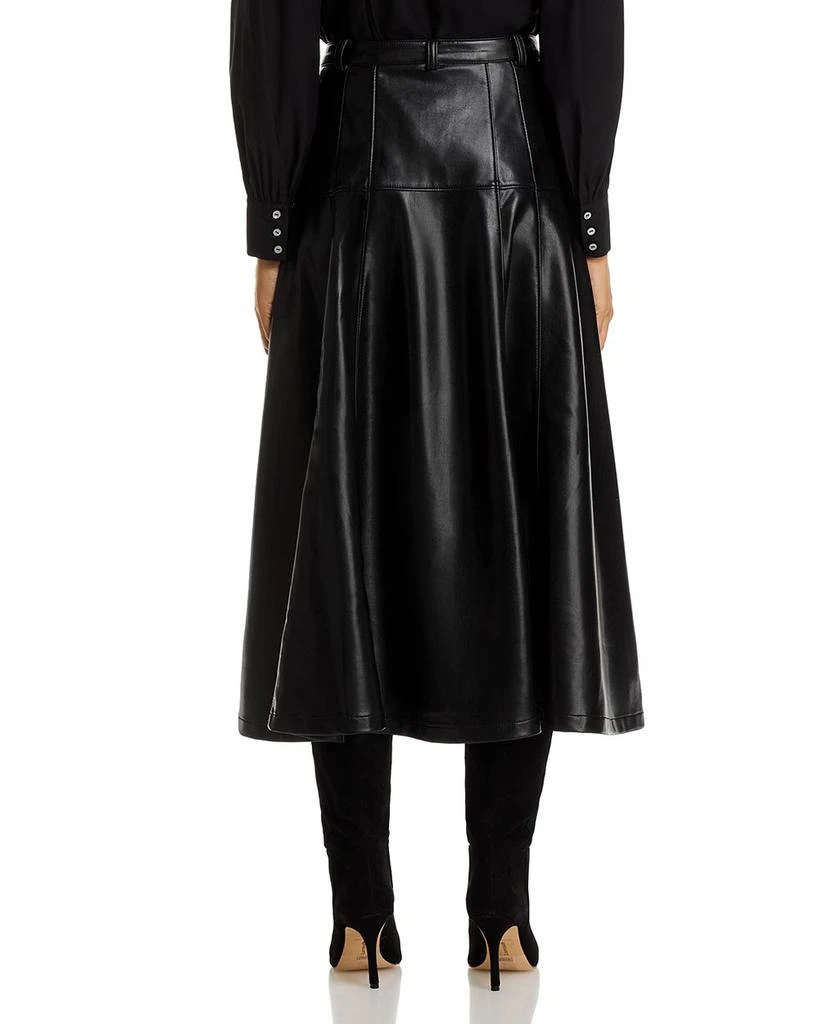 Cinq à Sept Faux Leather Veena Skirt 3