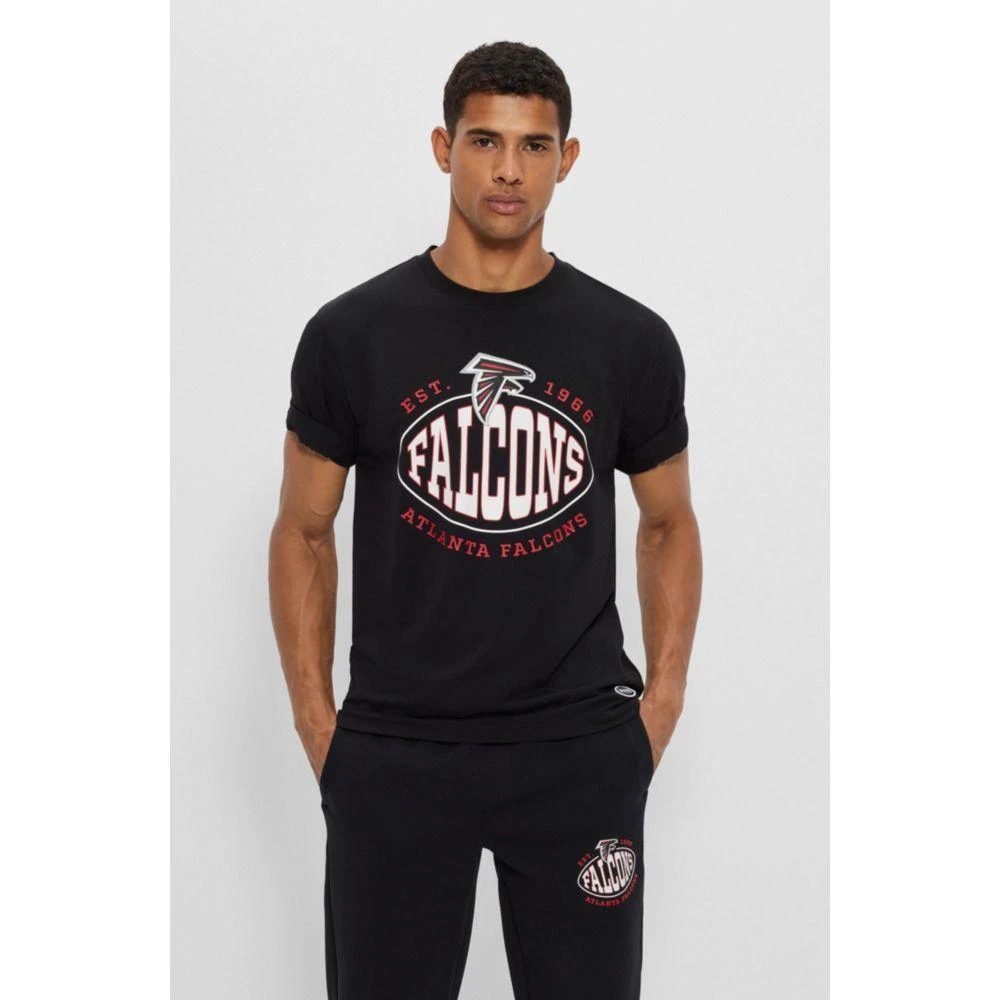 Hugo Boss x NFL stretch-cotton T-shirt with collaborative branding 3