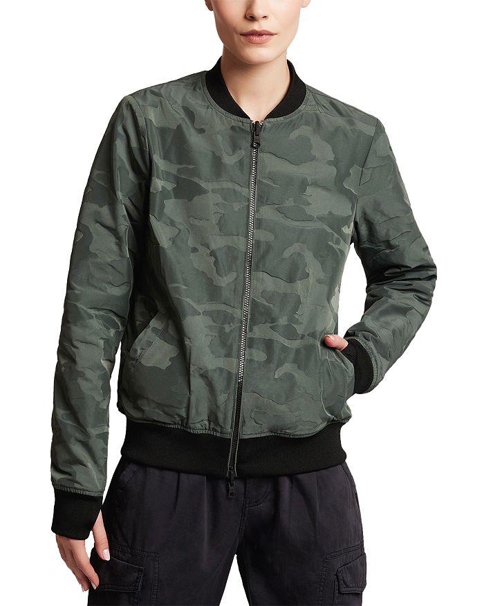 Blanc Noir Reversible Camo Print Bomber Jacket