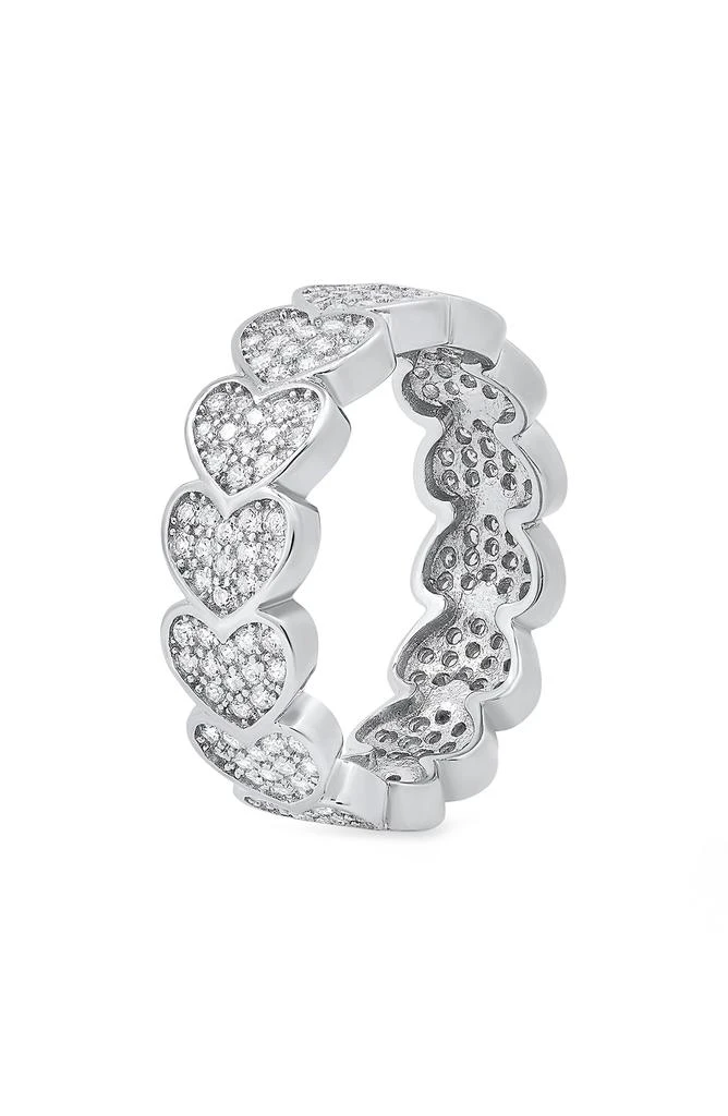 Queen Jewels Sterling Silver Eternal Heart Cubic Zirconia Ring 3
