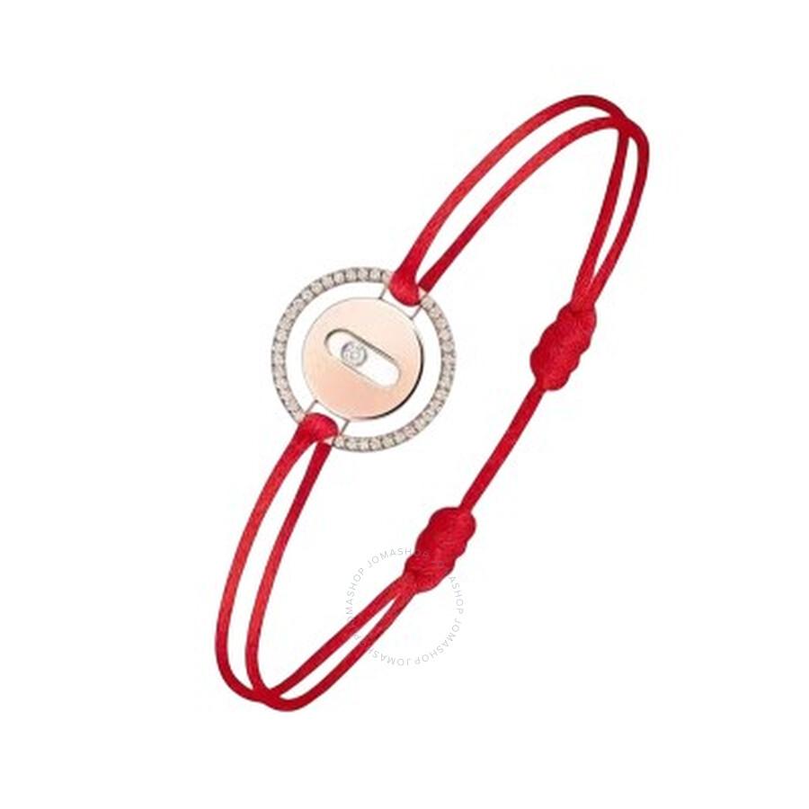 Messika Qixi Lucky Move 18k Rose Gold Diamond Cord Bracelet