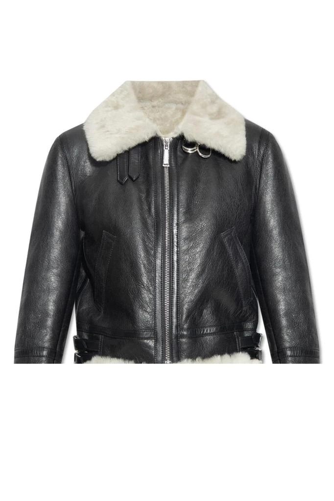 DSQUARED2 Shearling Jacket With Logo 1