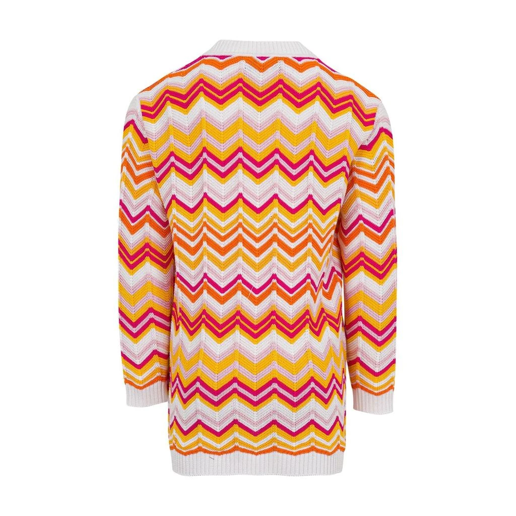 Missoni Missoni Kids Zigzag Patterned V-Neck Cardigan 2