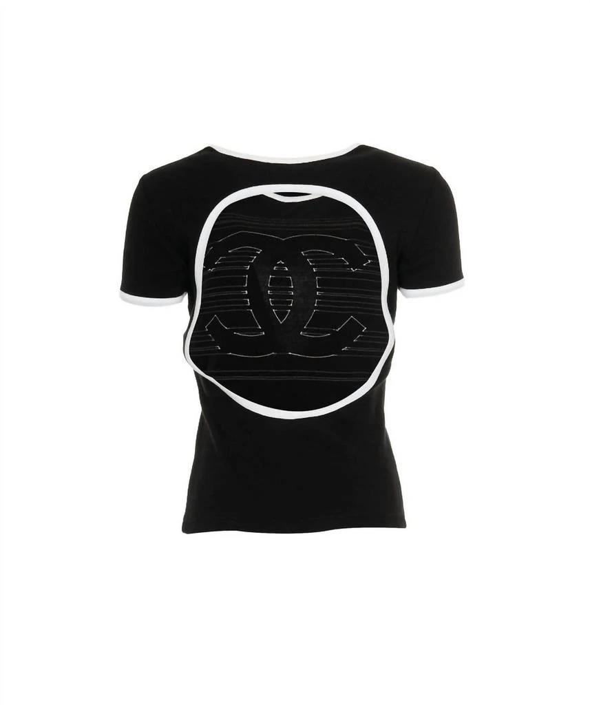Chanel Women's Knitted Top with Open Back 2