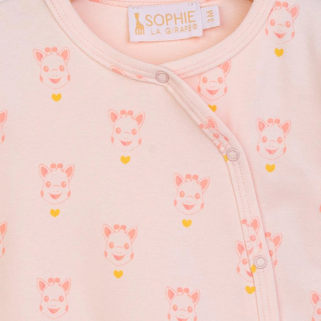 Sophie la Girafe Pink Giraffe Print Bodysuit 2