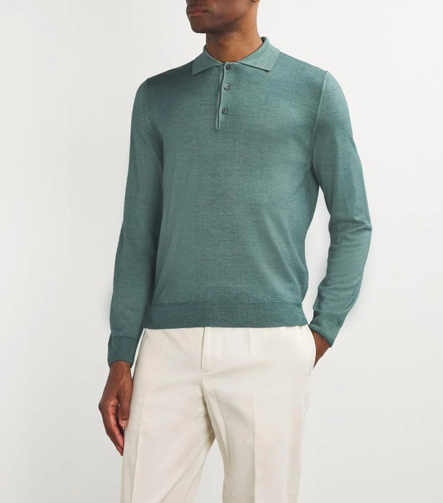 Canali Wool-Silk Polo Shirt 3