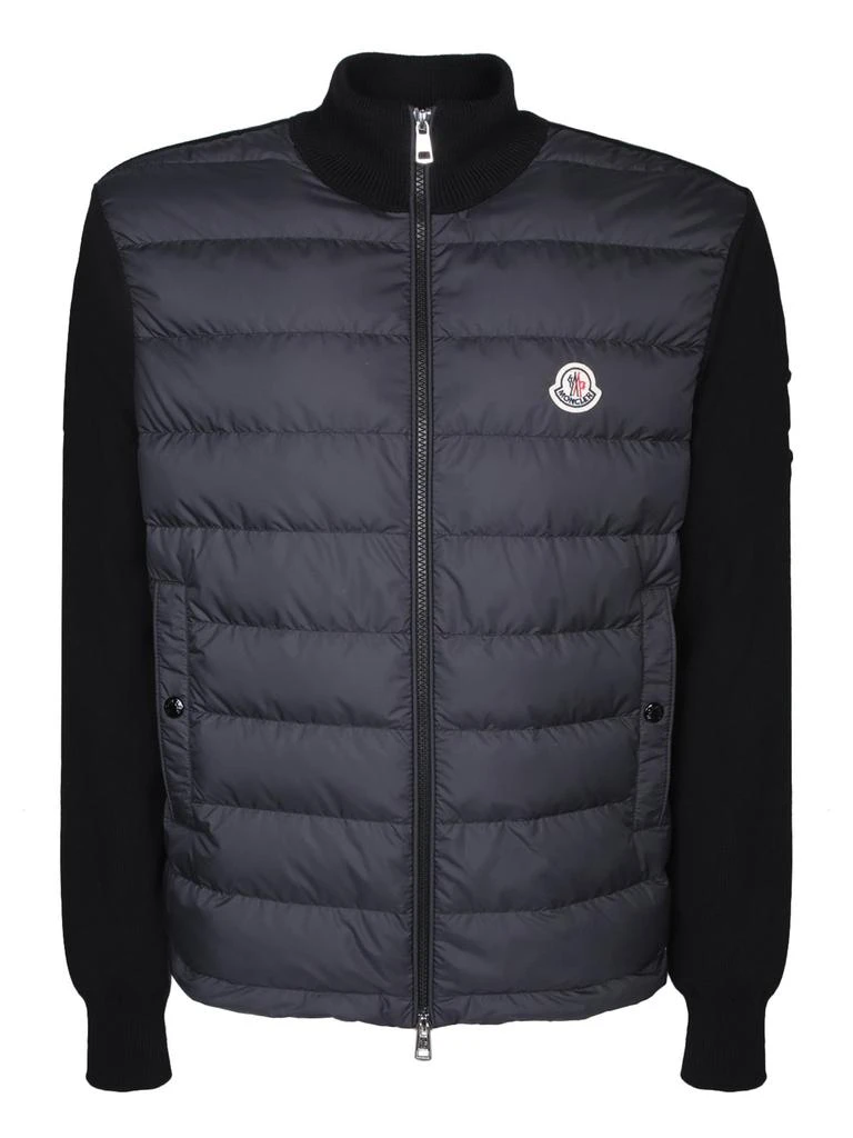Moncler Moncler Zip-Up Knit Padded Cardigan 1