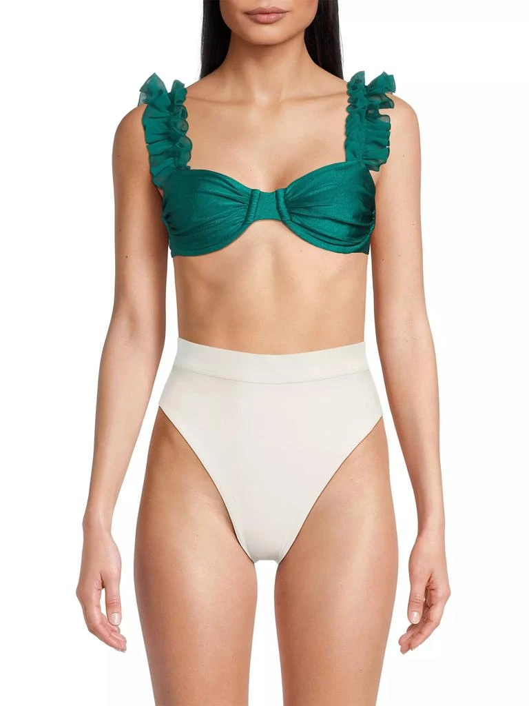 PatBO Swim Flutter Sleeve Bikini Top 3