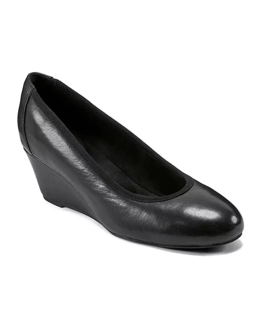 Rockport Women's Rita Slip-On Almond Toe Dress Wedges 1