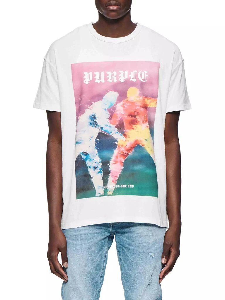 Purple Brand Textured Inside Out T-Shirt 1