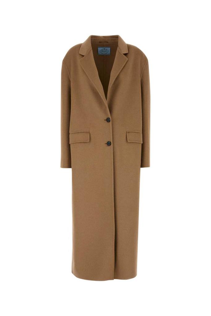 コート PRADA SS25 Camel wool blend coat (P698RSOOO13FY F0040) Prada CAMEL WOOL BLEND COAT - Coats - BeyondStyle