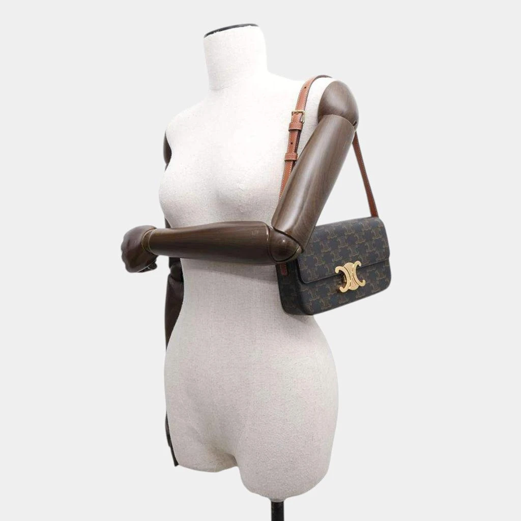Celine Celine Tan Calf Leather Triomphe One Shoulder Bag 11