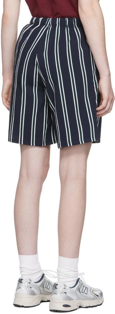 AMI SSENSE Exclusive Navy Viscose Shorts 3
