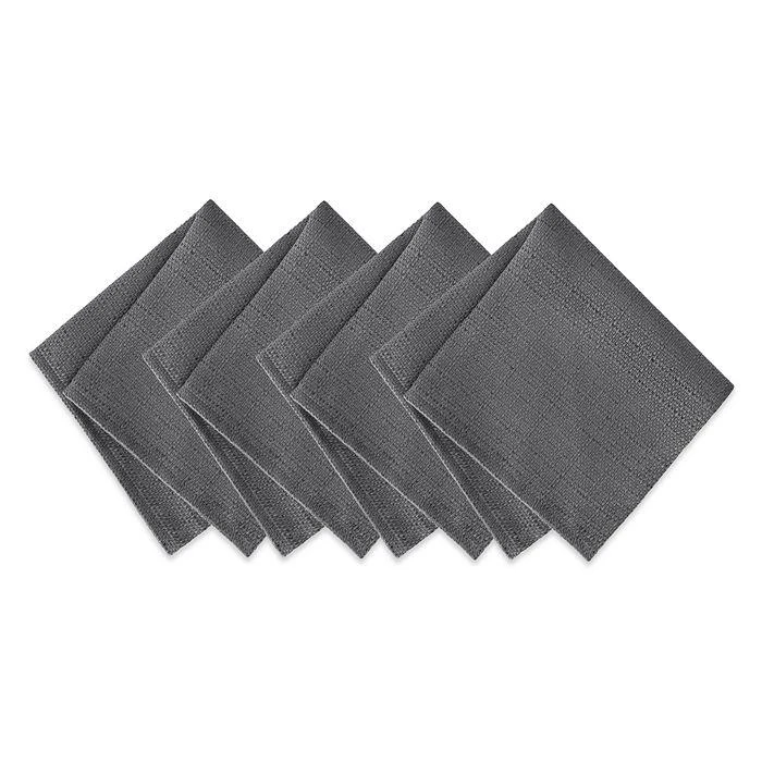 Elrene Home Fashions Laurel Solid Texture Water and Stain Resistant Napkins, Set of 4 1