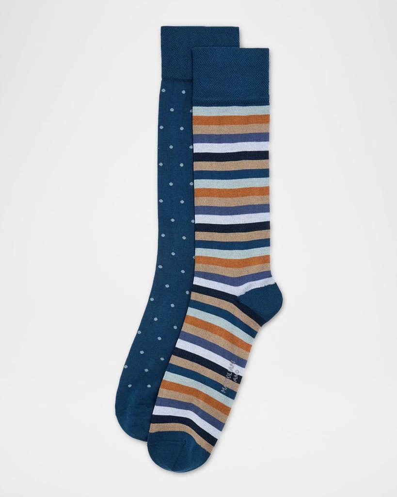 Marcoliani Men
s 2-Pack Pima Cotton Crew Socks