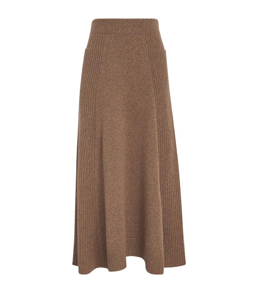 ME+EM Merino Wool-Cashmere Maxi Skirt