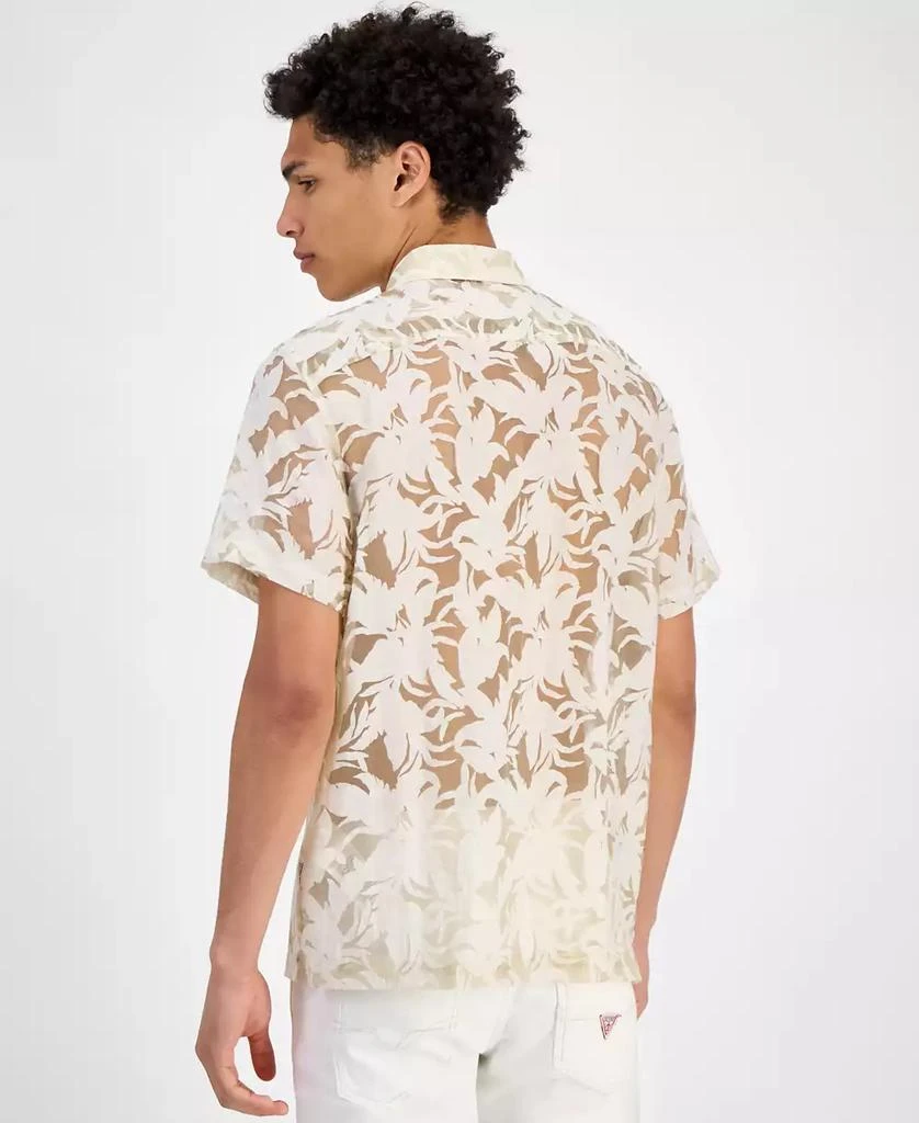 GUESS Men's Regular-Fit Devore Floral Shirt 4