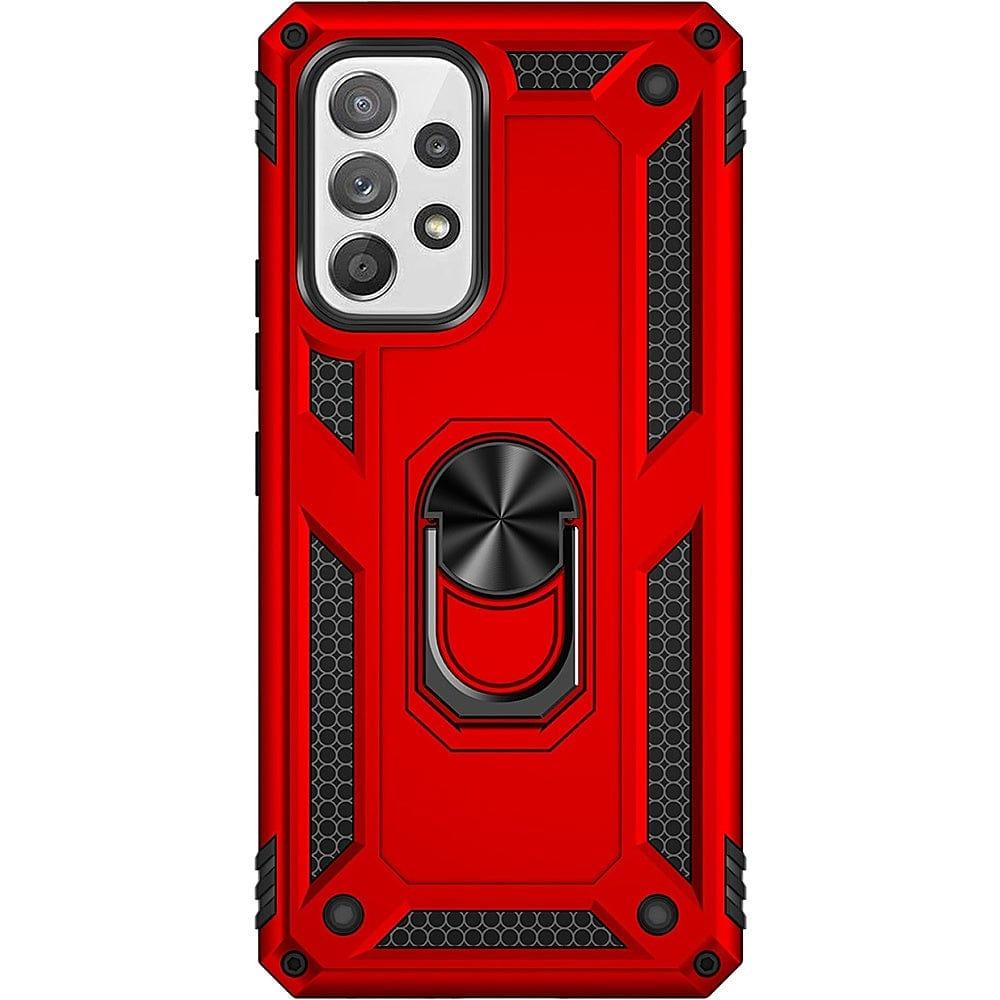 SAHARA - Red Military Kickstand Case with Belt Clip - Samsung Galaxy A53 5G