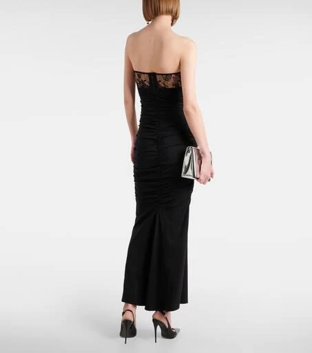Dolce 
Gabbana Lace-trimmed bustier gown 3