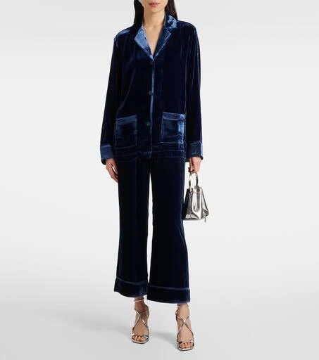 Asceno Beverly velvet shirt 2
