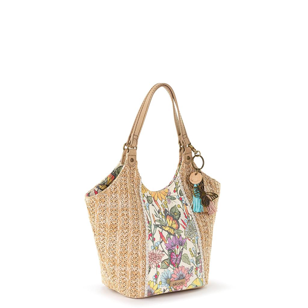 The Sak Roma Straw Small Shopper