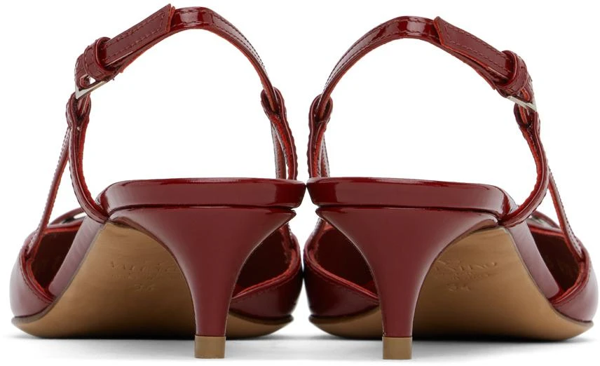 Valentino Red VLogo Signature Slingback Heels 2