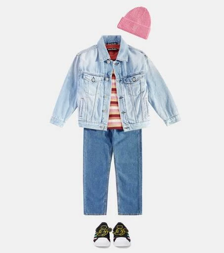 Acne Studios Face striped cotton sweater 2