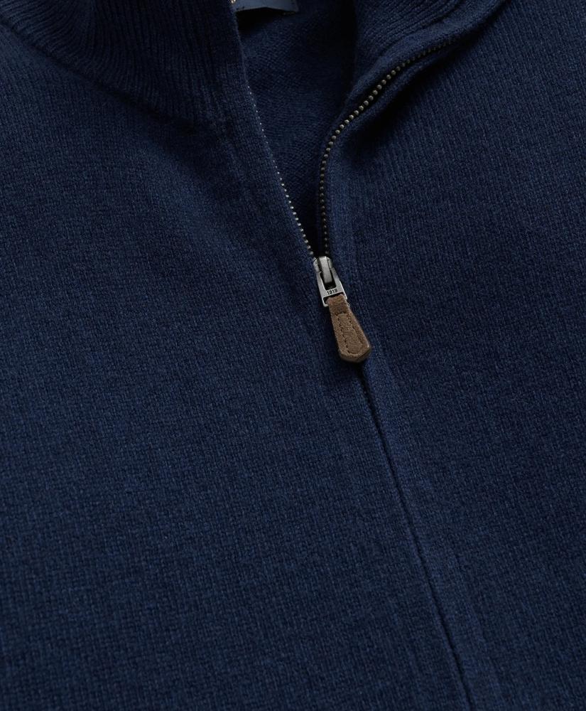 Brooks Brothers 3-Ply Cashmere Full-Zip Cardigan