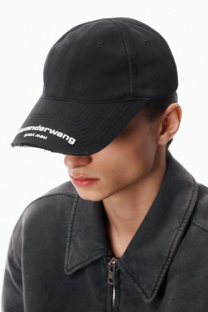 Alexander Wang Unisex Distressed Logo Baseball Cap 2