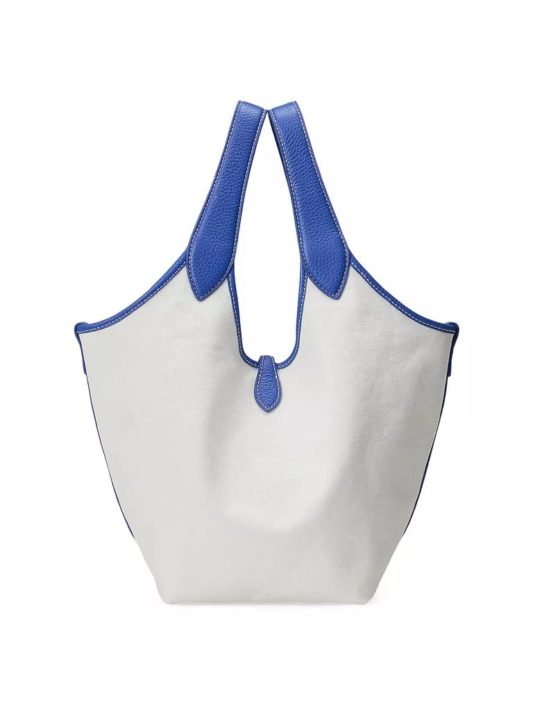Ralph Lauren Canvas & Leather Tote Bag 4