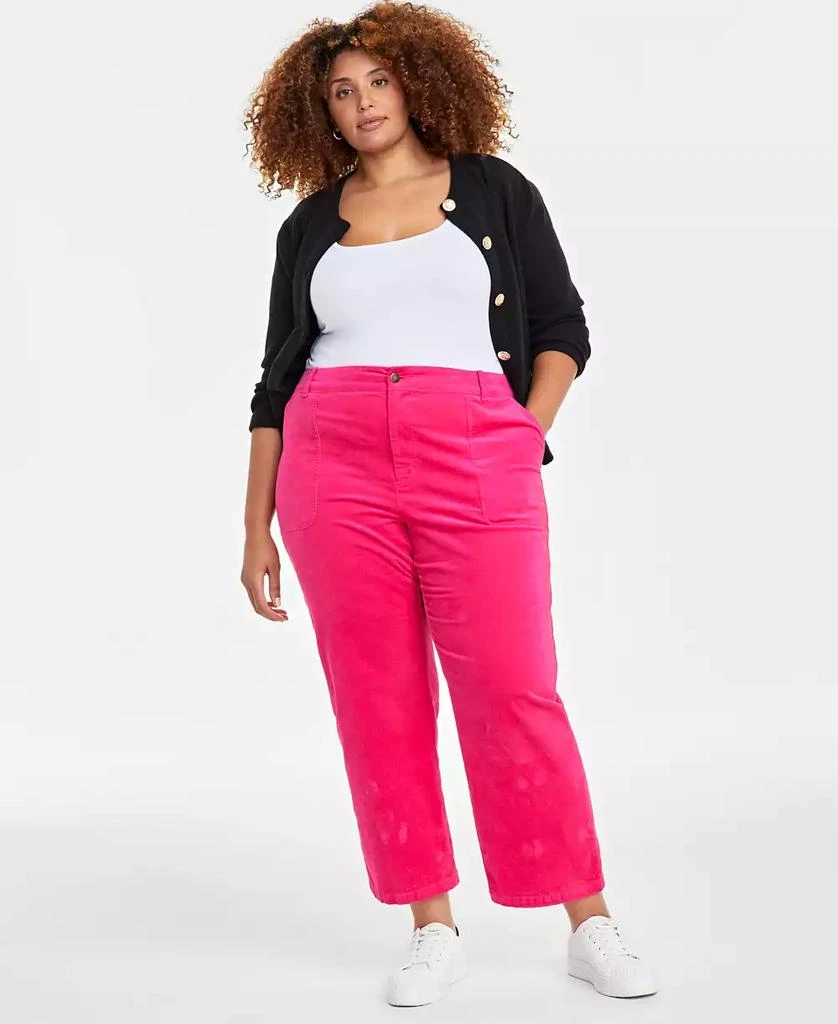 On 34th Plus Size Corduroy Pants, Created for Macy's 1