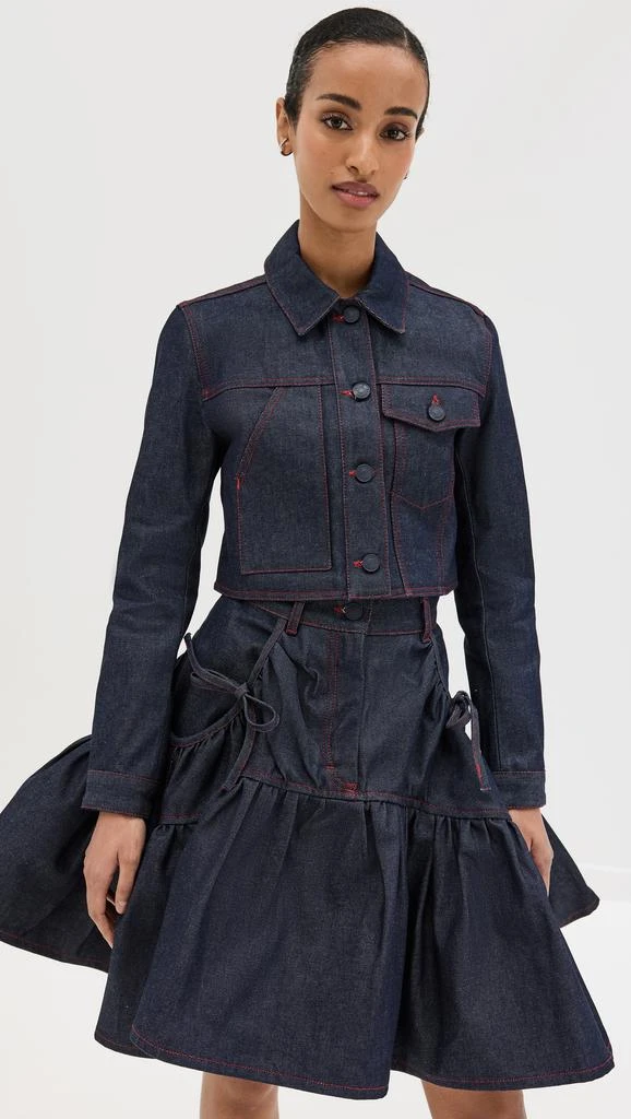 Cecilie Bahnsen Gracie Jacket Denim Indigo 6