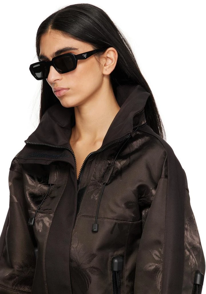 Prada Black Angular Logo Sunglasses Prada | Accessories | Prada Sleek Black Angular Sunglasses  main image 3