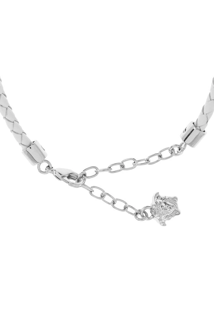Versace Leather bracelet with shimmering crystals 4