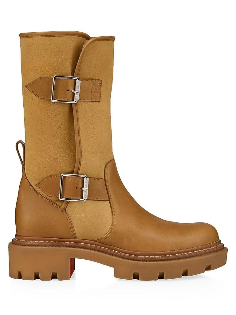 Christian Louboutin Trott Dune Boots Brown Suede Leather Size 9 New Christian Louboutin Trott Dune Alta Boots - Free Shipping  main image 4