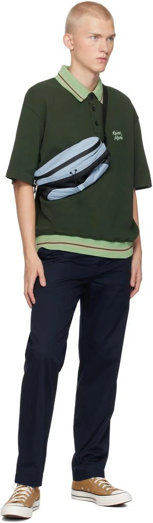 Maison Kitsune Blue Flash Fox Belt Bag 4