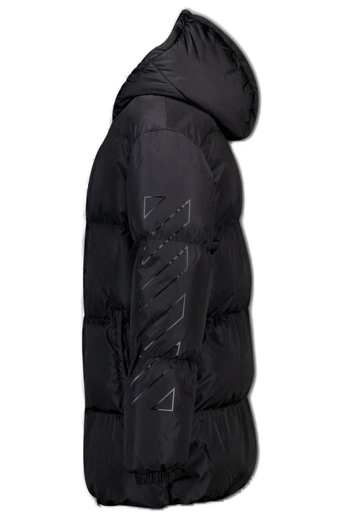 Off-White Off-White Kids Padded Hooded Long Coat 2