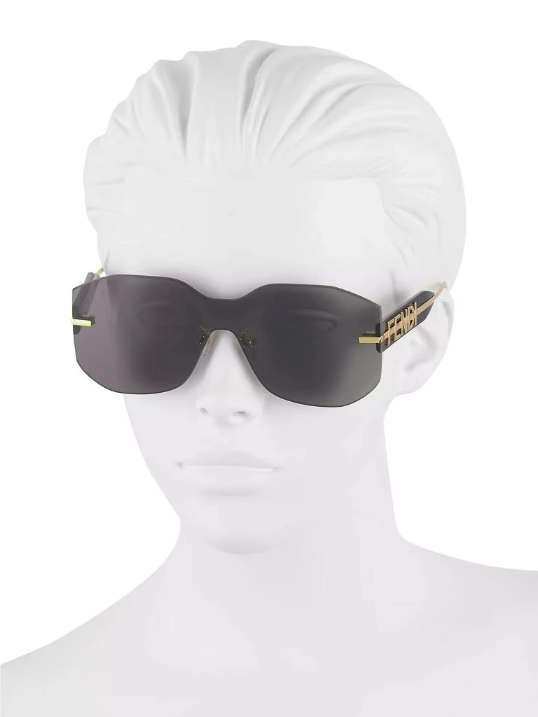 Fendi Fendigraphy Rectangular Mask Sunglasses 4