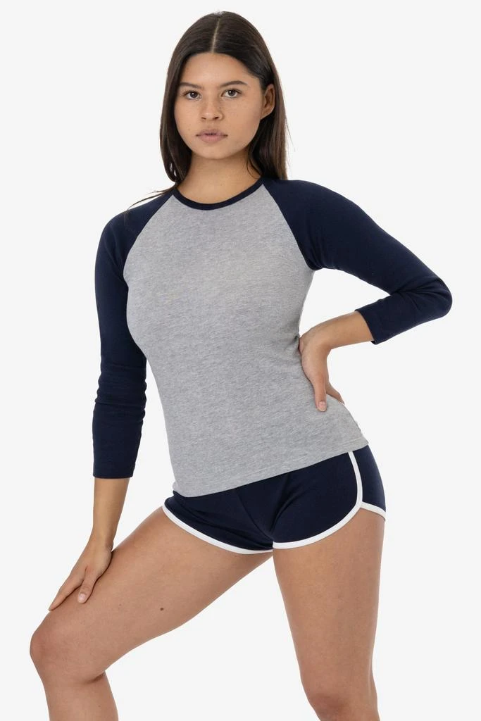 Los Angeles Apparel 43053 - Baby Rib Long Sleeve Raglan 9