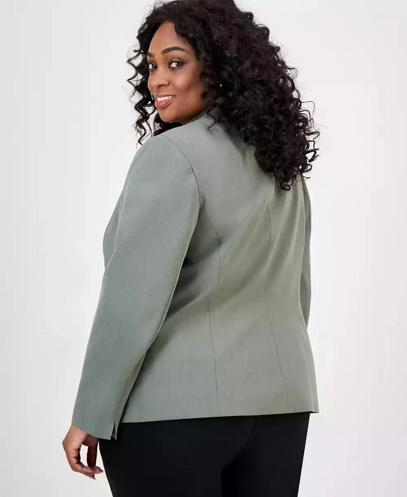 Kasper Plus Size One-Button Blazer 4
