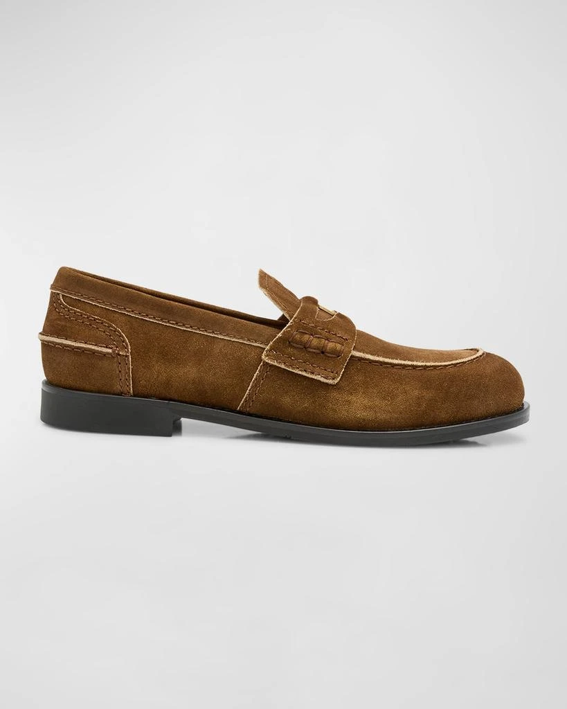 Miu Miu Suede Penny Loafers 1