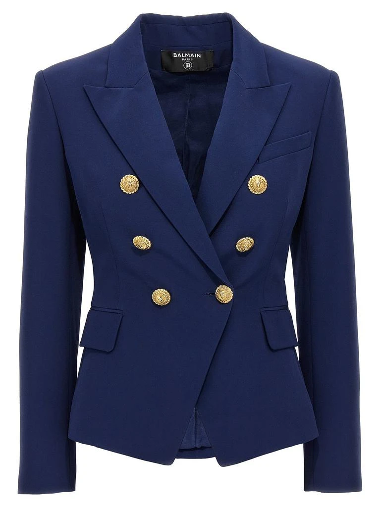 Balmain Balmain Double Breasted Button Detailed Blazer from Cettire