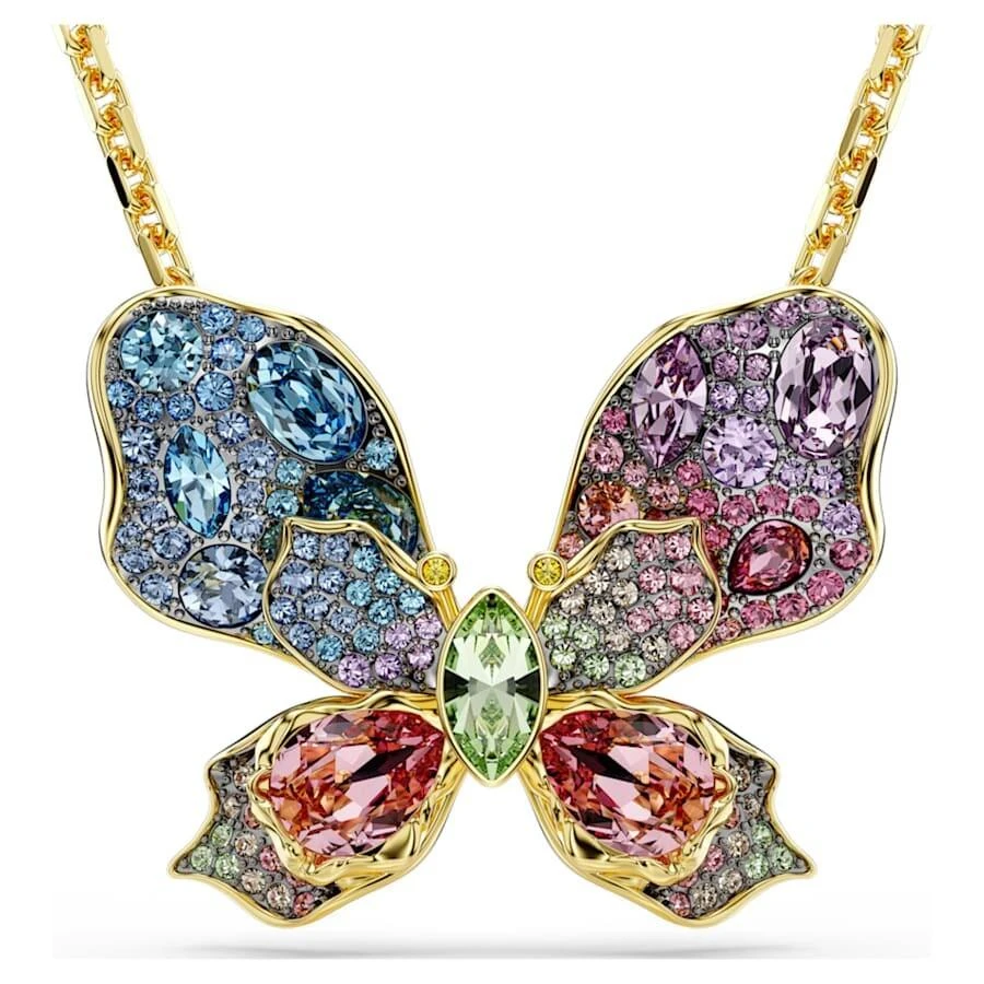 Swarovski Idyllia Multicolored Crystal Butterfly Necklace