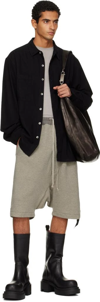 Rick Owens Black Concordians Jumbo Shirt 4