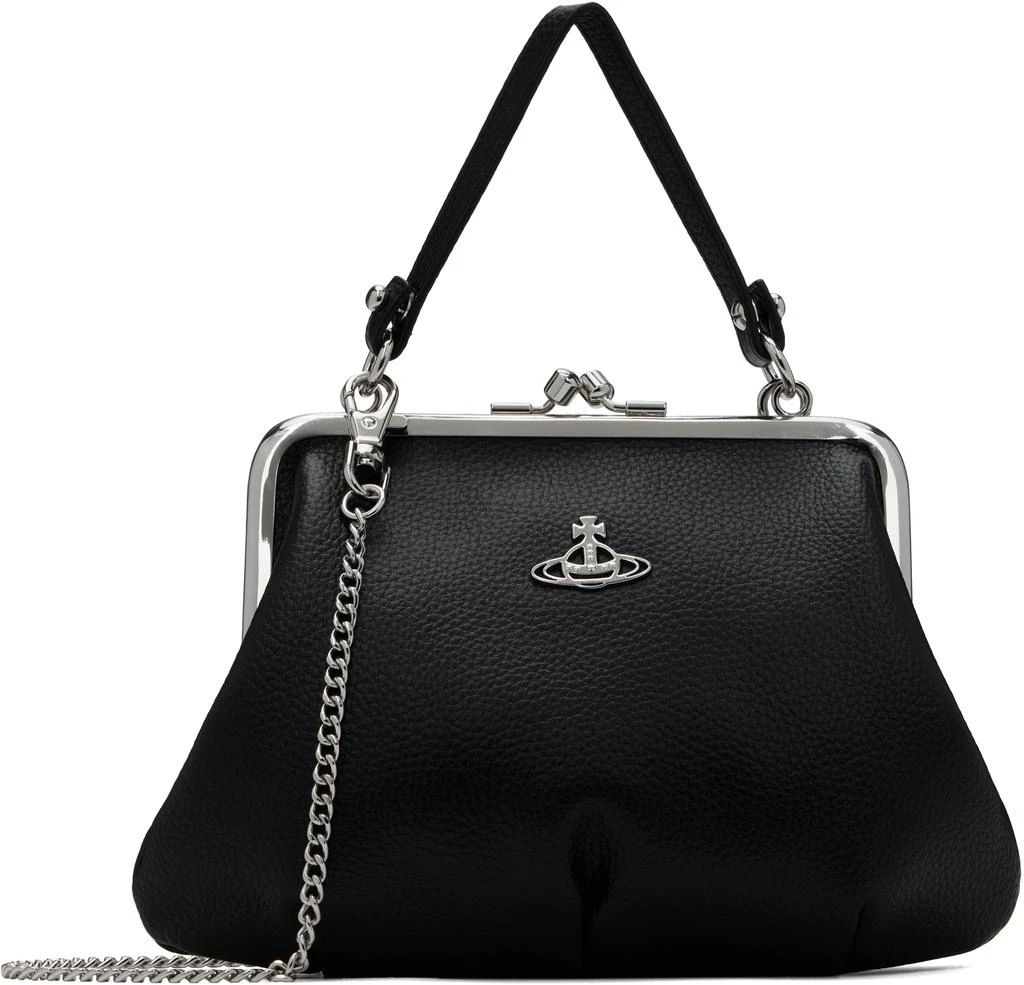 Vivienne Westwood Black Granny Frame Bag 1