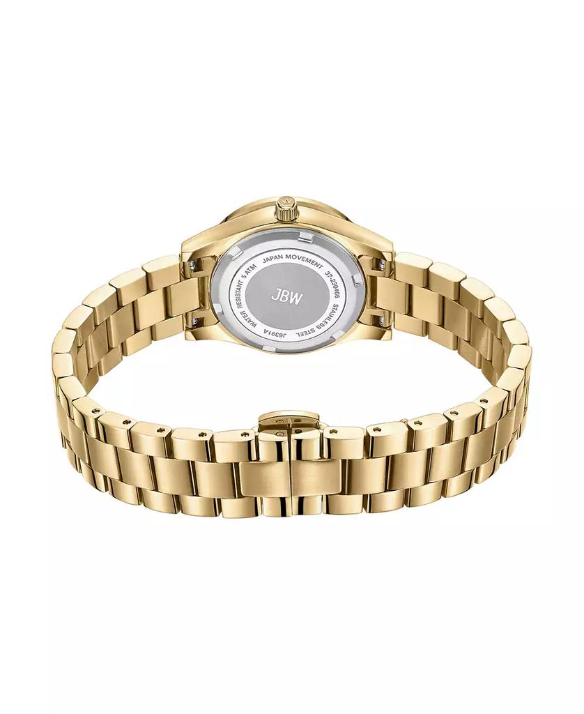 Jbw Women's Mondrian 28 Quartz 18k Gold Plated Stainless Steel Watch