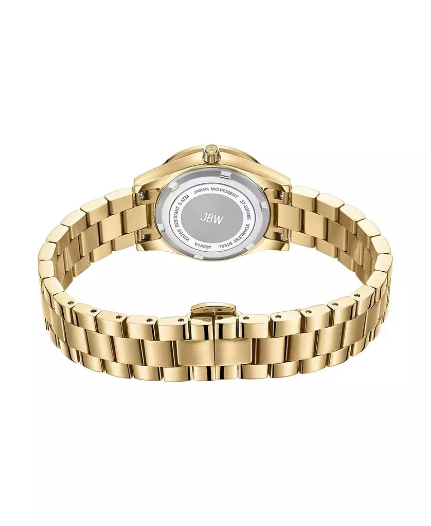 Jbw Women's Mondrian 28 Quartz 18k Gold Plated Stainless Steel Watch 2