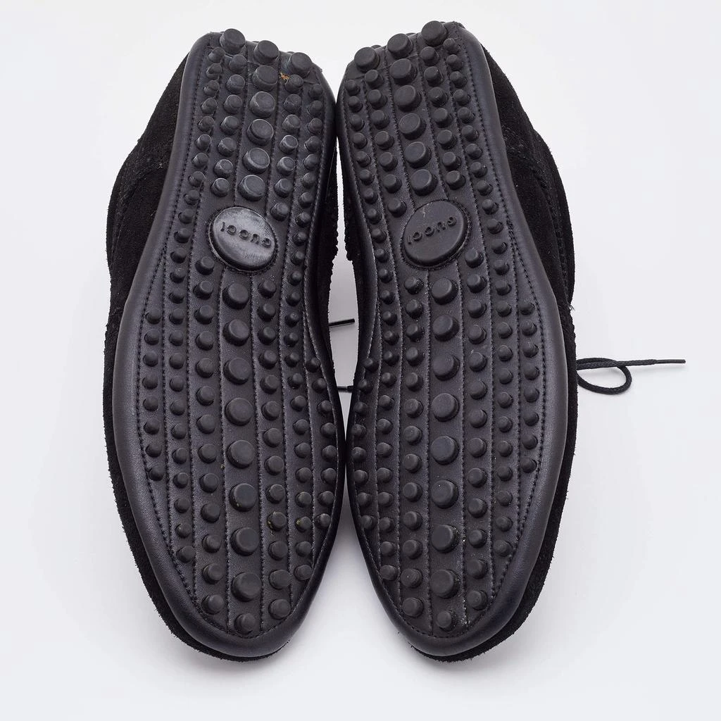 Gucci Gucci Black Brogue Suede Derby Lace Up Loafers Size 41 6